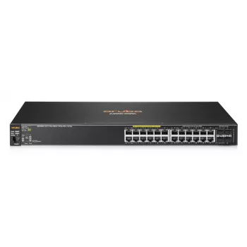 HPE - Aruba Series - Switch - 2530-24G-PoE+ - managed - 24 x 10/100/1000 (PoE+) + 4 x Gigabit SFP - Desktop, rack-mountable, wall-mountable - PoE+