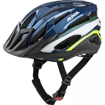 Velosipēda ķivere Alpina MTB17 tumši zila un neona 58-61