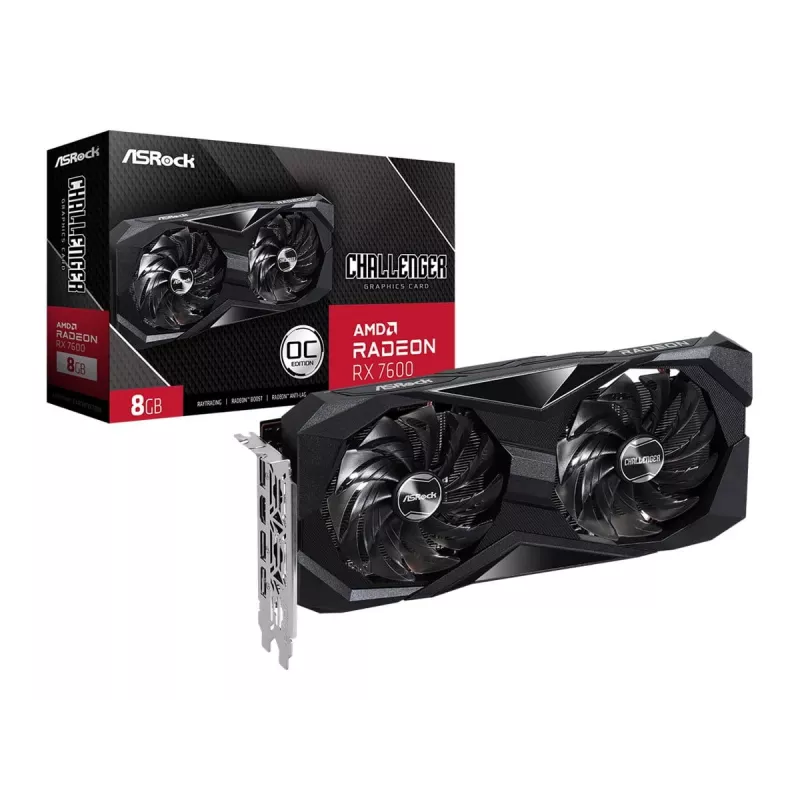 ASRock Radeon RX 7600 Challenger 8GB GDDR6 grafikas karte