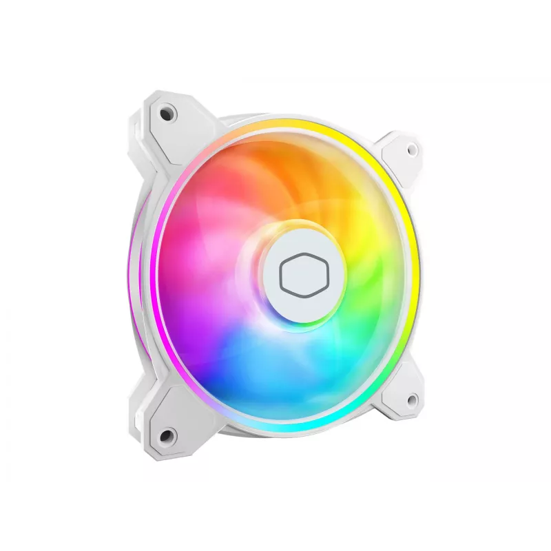Cooler Master MasterFan MF120 Halo2 White Edition 120mm ARGB korpusa ventilators