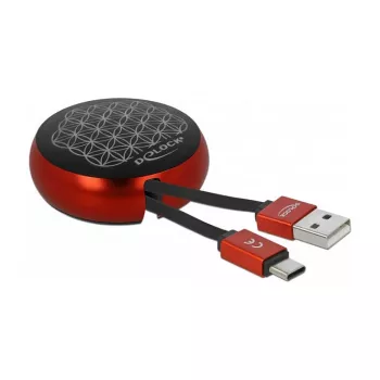 Ievelkamais kabelis DeLOCK USB 2.0 Type-A uz USB-C™ 85819