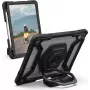 UAG Urban Armor Gear Plasma rokas siksniņa, balsts un ekrāna aizsargmaciņš | Apple iPad 10,9 (2022) | caurspīdīgs/melns | vairumā | 124470B14340 (124470B14340)