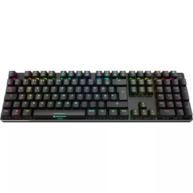 SKILLER SGK36W, Gaming tastatūra melna, DE izkārtojums, Huano Red