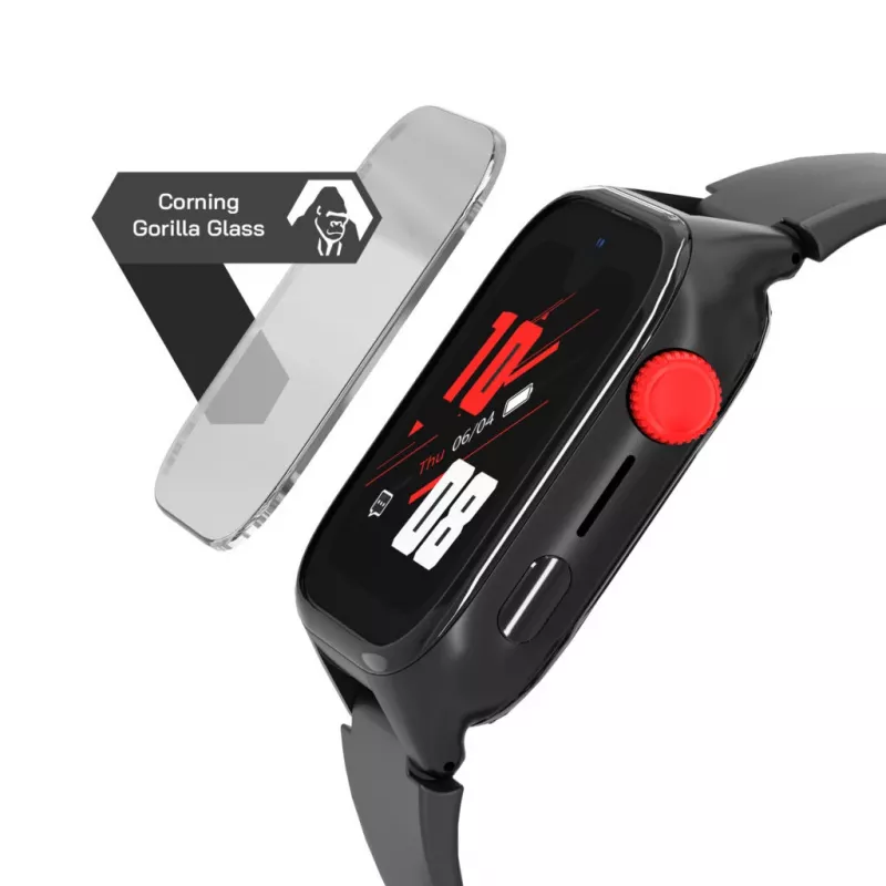 Smartwatch Stelio ST-SWJ102-BK Junior Pro AI 4G melns – bērnu viedpulkstenis ar 4G savienojamību