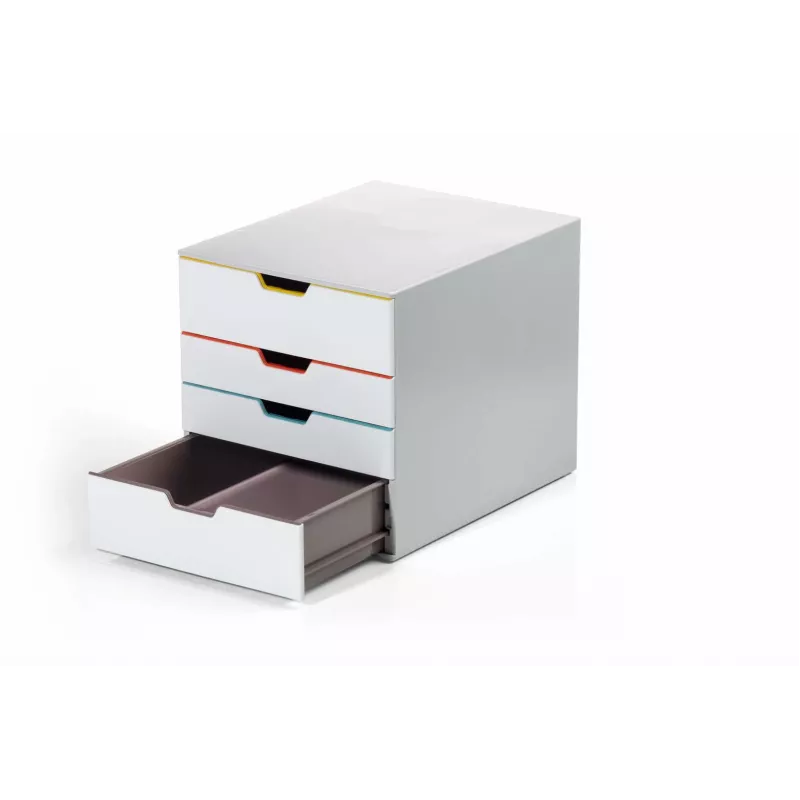 Durable VARICOLOR MIX 4 plastmasas atvilktņu bloks pelēks 4 atvilktnes