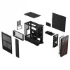 Fractal Design North Charcoal Melns Mesh Mid Tower Case - Melns