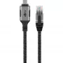Goobay 70755 USB-C uz RJ45 Ethernet CAT 6 kabelis stabilam vadu interneta savienojumam ar maršrutētāju/modemu/tīkla komutatoru/aizstāj USB uz RJ45 adapteri / 1