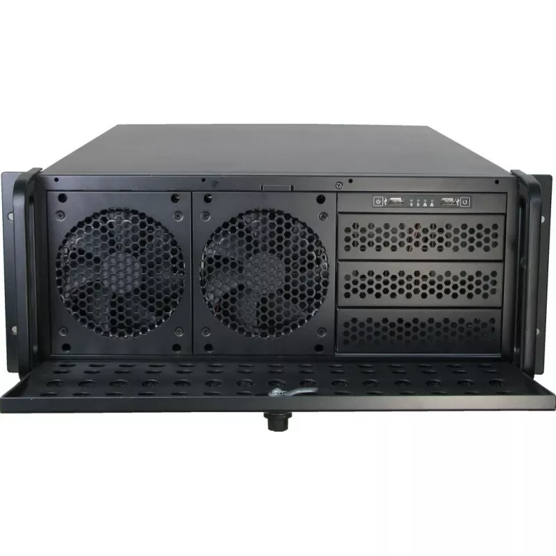 Servera korpuss Inter-Tech IPC 4U-4129L Rack Metallic Silver