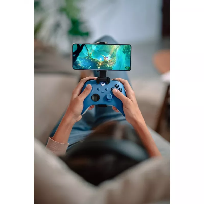 Microsoft Xbox bezvadu kontrolieris zils, balts Bluetooth/USB spēļu kontrolieris analogs/digitāls Android, PC, Xbox One, Xbox One S, Xbox One X, Xbox Series S, Xbox Series X, iOS