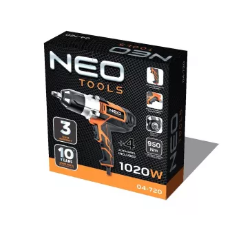 NEO tools 04-720 elektriskā skrūvgrieža/triecienuzgriežņu atslēga