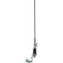 Auto antena Albrecht CB-27 Cietais stiprinājums Melna Pelēka