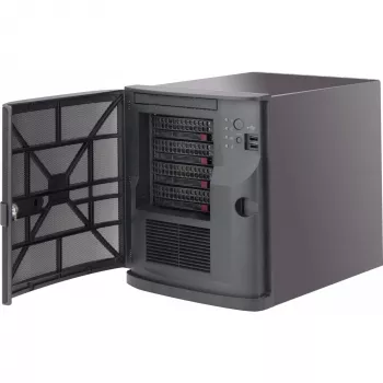 Datora korpuss Supermicro CSE-721TQ-350B2 Mini Tower melns
