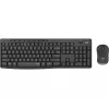 Logitech MK295 Silent - tastatūras un peles komplekts - bezvadu - 2,4 GHz - grafīta krāsā - ungāru izkārtojums