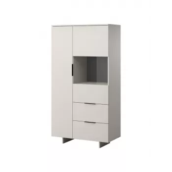Uzglabāšanas skapis cama meble ALMA 90x41.5xH170 cm kašmira krāsā — stāvošs pie sienas