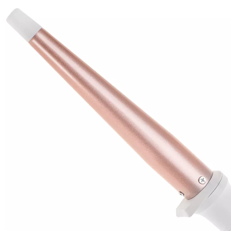 Lokšķēres Adler AD 2119 — konusveida 12–25 mm keramikas cilindrs, regulējama 120–200 °C, 45 W, rozā