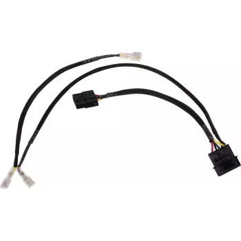 Alphacool 4Pin Molex divkāršais adapteris Alphacool magnētiskajam vārstam — melns, 50 cm, EOL (18517)
