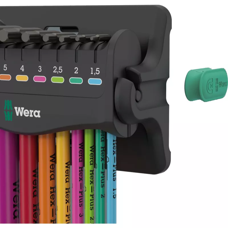 Wera 05133165001 sešstūra uzgriežņu atslēgu komplekts L-veida Metric 9 gab.
