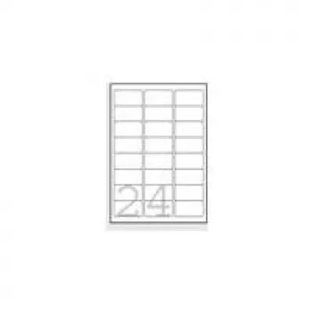 Adreses uzlīmes Avery Zweckform J8159-25 — baltas, tintes printeriem, 63,5×33,9 mm, 600 uzlīmju (25 lapas)