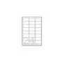 Adreses uzlīmes Avery Zweckform J8159-25 — baltas, tintes printeriem, 63,5×33,9 mm, 600 uzlīmju (25 lapas)