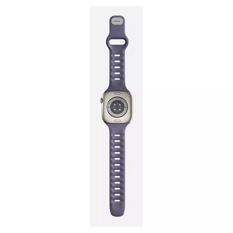 Band Nomad Tempo Band violeta Rubber, Saderīga with smartwatch, 18 mm width, wrist 135–175 mm
