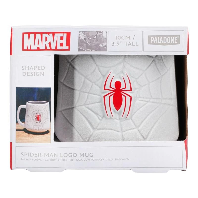 Krūze Paladone Spiderman formas krūze pelēka 0.45 L, viena vienība, 127.6×97.4×100.5 mm