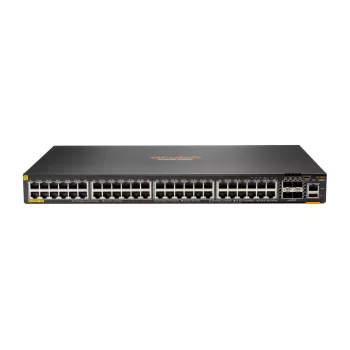 HPE - Aruba Series - Slēdzis - 6200F 48G Class4 PoE 4SFP+ 370W L3 - pārvaldāms - 48 x 10/100/1000 (PoE+) + 4 x 1 Gigabit / 10 Gigabit SFP+ - montējams statīvā - PoE+ (370 W) - maiņstrāva 100 -