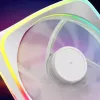 120 mm korpusa ventilators Sharkoon SHARK Lights RGB PWM balts — RGB apgaismojums, PWM ātruma kontrole