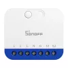 Viedais mini Wi‑Fi dimmera kontrolieris Sonoff MINI‑DIM — kompakts sienas modulis LED/apgaismojuma dimmēšanai, Matter saderīgs