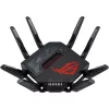 ASUS ROG Rapture GT-BE98 bezvadu maršrutētājs 10 Gigabit Ethernet četru joslu (2.4 GHz / 5 GHz-1 / 5 GHz-2 / 6 GHz) Melns