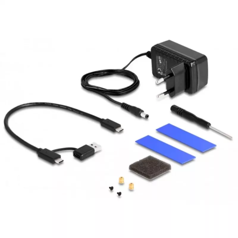 HDD/SSD korpuss DeLOCK 42020 Melns 2,5 collu USB Type-C 10 Gbit/s