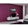 TV statīvs cama meble VIGO NEW 30/180/40, balta spīdīga virsma, skaidu plātne, 1800×400×300 mm
