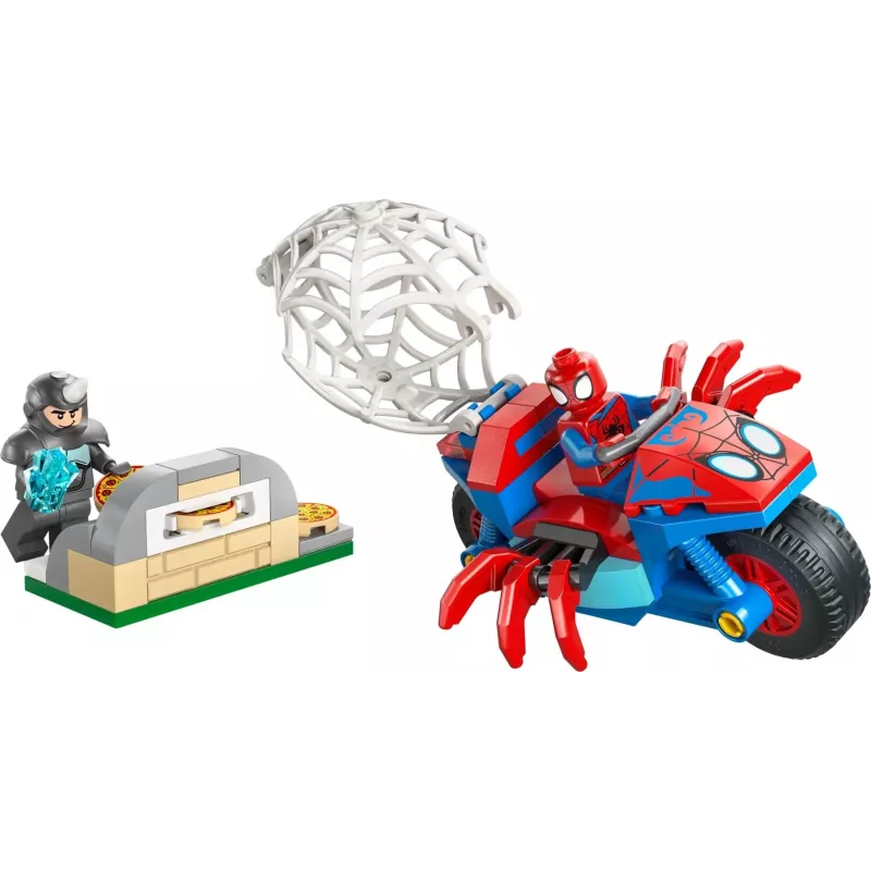 LEGO MARVEL 11206 Zirnekļcilvēks uz motocikla pret Degunradzi