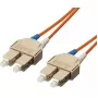 Equip SC/SC optisko šķiedru ielāpu vads - OM1/OM2, 10 m, 62,5/125 µm