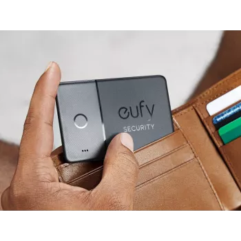 GPS izsekotājs Eufy SmartTrack Card melns universāls akumulatora darbības laiks 26280 h