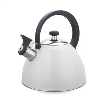 Elektriskā tējkanna Maestro MR-1302-WG 2,5 L, nerūsējošā tērauda korpuss, balta, ar nolokāmu svilpi