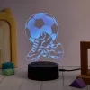Galda lampa MANTA SNL124RGB RGB 3D gaismas dekoru bumbas, krāsu mainošas gaismas diodes, dekoratīvs apgaismojums