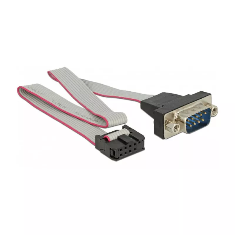 Seriālais kabelis DeLOCK 89900 pelēks 0,25 m RS-232 DB9 9 kontaktu COM