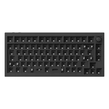 Mehāniskā tastatūra Keychron Q1 HE RGB ar karsto nomaiņu, bezvadu, ogles melna