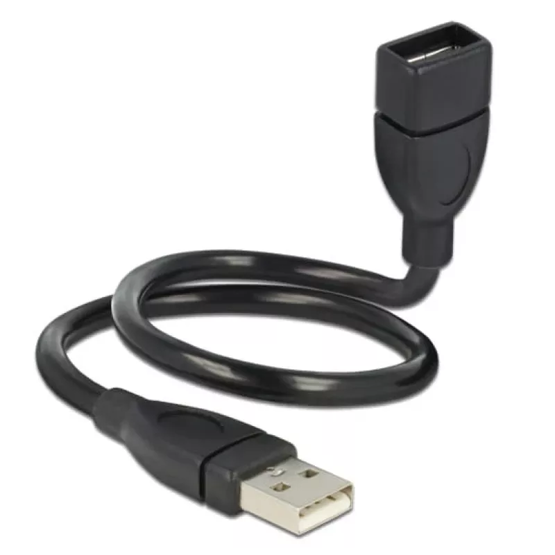 USB kabelis DeLOCK 35cm USB 2.0 83498 Melns