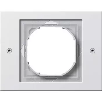Elektrības slēdža rāmis Gira TX_44 balts, termoplastmasa, 110×86 mm, konvencionāls dizains