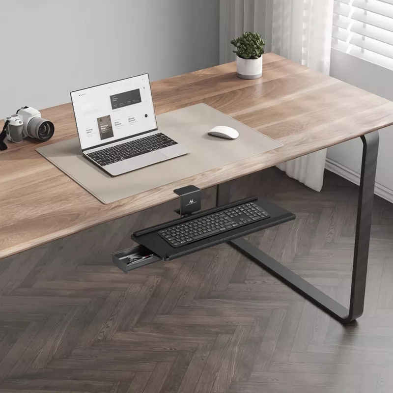 Maclean zemgalda tastatūras turētājs, maks. slodze 5 kg, horizontāla un vertikāla regulēšana, melns, MC-108 B
