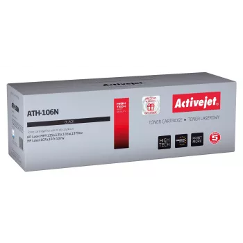 Activejet ATH-106N tonera kasetne (rezerves daļa HP 106A W1106A; Supreme; 1000 lapu; melna)