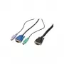 KVM kabelis Digitus DC-19102 Melns 3.00 m