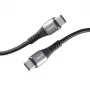 USB-C kabelis INTENSO 7901000 — 1,5 m, melns, USB-C to USB-C uzlādes un datu kabelis