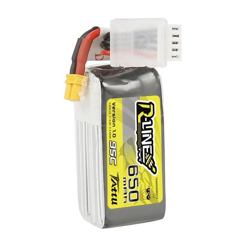 Akumulators Tattu R-Line 650mAh 14,8V 95C 4S1P XT30