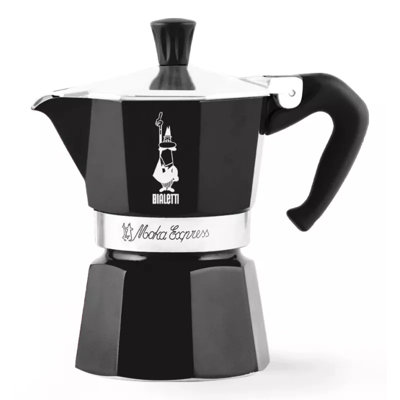 Bialetti Moka Express Moka katliņš Melns