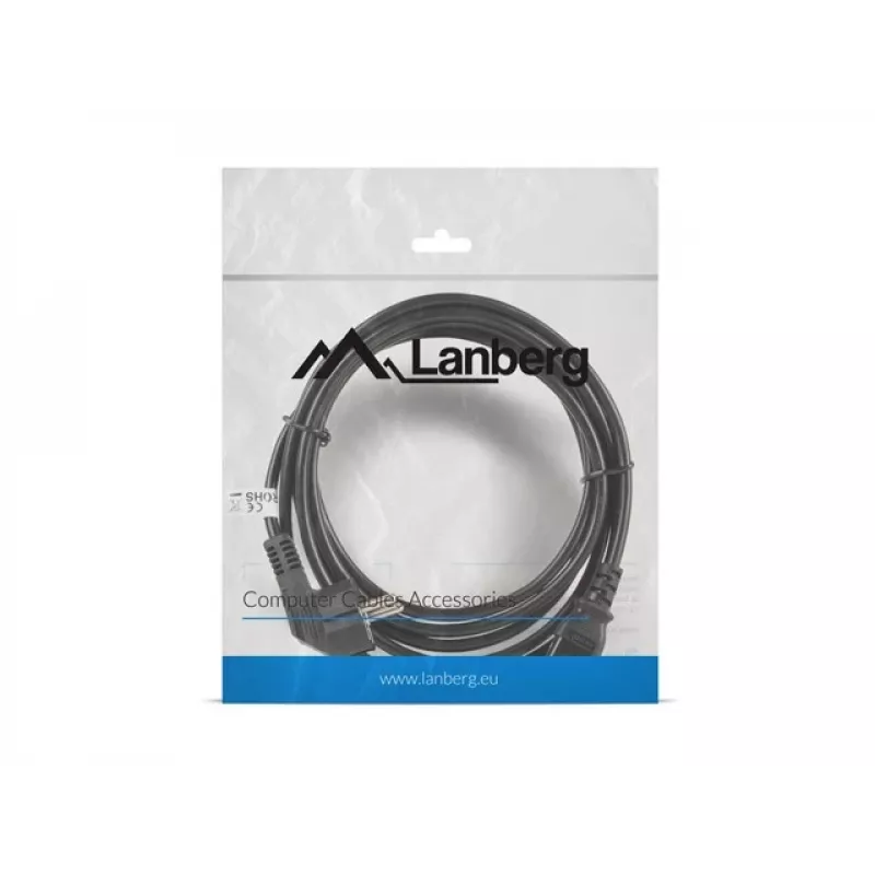 Lanberg CA-C13C-11CC-0030-BK Strāvas kabelis Melns 3 M C13 savienotājs CEE7/7 (CA-C13C-11CC-0030-BK)