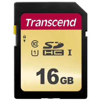 Flash Memory Transcend 16 GB SDHC UHS-I 500S