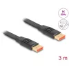 DeLOCK DisplayPort plakanais lentes kabelis 8K 60 Hz 3 m
