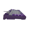 NATEC Fury Gaming Keyboard Kanabo K2 US balti izgaismota mehāniskā pelēki violeta